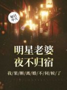 无广告小说明星老婆夜不归宿，我果断离婚不伺候了-柳展照吴筝在线阅读